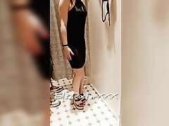 Flashing in the fitting apartment of the store. ElsaRixterXXX