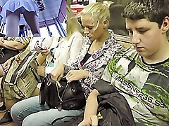 Shortie thong up her petticoat Shortie thong up her petticoat