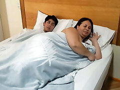 Stepmom visit stepson bed and riding cowgirl cockslut bbw