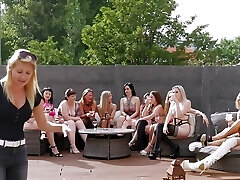 15 femmes only orgy gives you a horny lesbian party