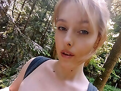 A trip to the forest, completely nude!