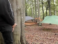 Internal Cumshot with a stranger at the camping