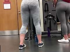 Spying on college nymph asses in gym