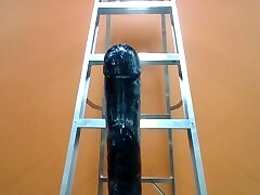 Playing with The Ebony Destroyer .. so big I needed a ladder
