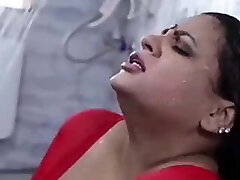 Bathroom romantic Desi aunty and boy