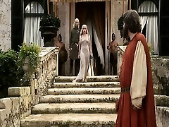 Emilia Clarke having a guy lower her sundress to go nude, the