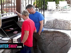 Army Step Daughters Haven't Had Sex In Two Years So They Plan To Seduce Each Other's Step-father