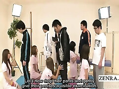 Subtitled CFNM Japanese nurses bizarre check-up