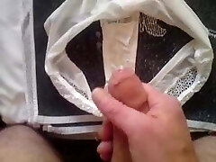 Cumming in Andrea&#039;s Worn Underpants