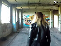 Painting graffiti, fucking a stud and getting cum on my chest