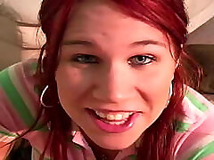 Eighteen year old Alyssa West enjoys big loads all over her immense tits!