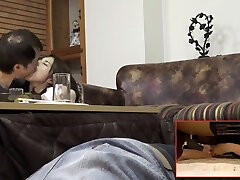 Cougar Is Secretly Lusting After A Man That's Not Her Husband Playing With Herself Under The Table - Trio Cougar Is Secretly Lusting After A Man That's Not Her Husband Playing With Herself Under The Table - Trio