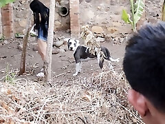 MY BIGTITS NEIGHBOR WAS WATERING PLANTS AND I Nail HER OUTDOORS MY BIGTITS NEIGHBOR WAS WATERING PLANTS AND I Nail HER OUTDOORS