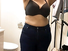 Housewife Changing Dress - Striptease In Bra And Thong Housewife Changing Dress - Striptease In Bra And Thong