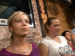 Yong amazing nymphs in club are pleased to fuck