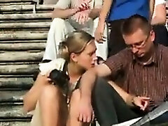 Girl On The Stairs Upskirt