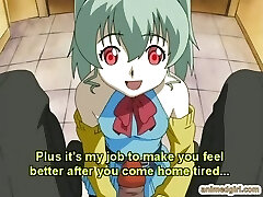 Cute anime porn sucking stiff cock and swallowing cum