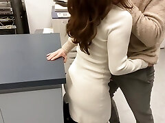 Poked on table in office storage room