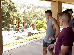 older masseur massages and probes big dick youngster