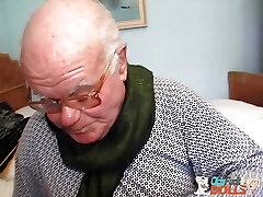 Mind-blowing caregiver Sarah Star fucked by cunning old grandpa Mireck