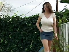 This ever mischievous MILF seduces a guy with a big hard prick and