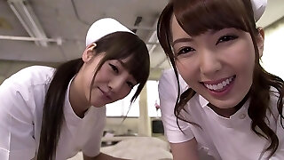 Yui Hatano with Rei Miziuna Three-way nurses