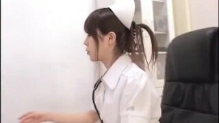 Japanese Nurse Handjob With Latex Gloves