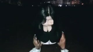 Korean duo public peeing