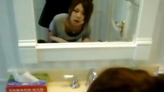 Korean Teen Gf Quickie in Bathroom!