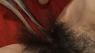Deep anal sex with hairy asian babe