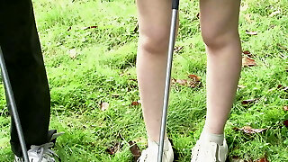 Brainy Japanese ladies combine their hobbies - Golf and fucking