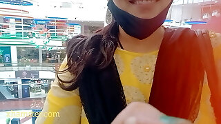Dirty Telugu audio of hot Sangeeta's second  visit to mall's washroom,  this time for shaving her cootchie