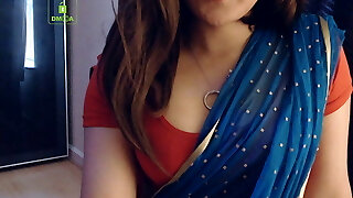 Cammodel BadGirlLHR in Saree