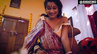 Hotwife Newly Married wife with Her Man Friend Hardcore Fuck in front of Her Husband ( Hindi Audio )