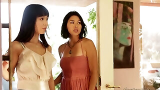 Awesome ultra-cutie from Japan Marica Hase is pleasing pussy of voluptuous GF