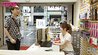 Fine Donk Chinese Quits Cashier Job For Creampie - Asian Amateur Porn - Cashier Fucked The Client Right In The Store. 