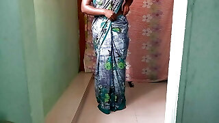 Green saree 