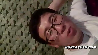 Korean nerds have fun at room salon with insane Korean babes