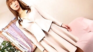 Mature Nagisa Kurotani lets two men stuff her with a fake penis