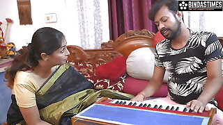 Naughty Student Antim Flirts with his Music Teacher For Hard-core Fuck ( Hindi Audio )