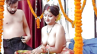 Cheating wife part 02 Newly Married wifey with Her Boy Friend Hard-core Fuck in front of Her Husband ( Hindi Audio )
