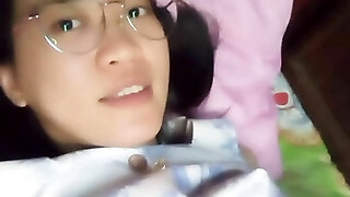 Chinese girl stay alone at home 311
