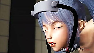 Fucking machine. Eighteen year old japanese college girl gets fucked hard in the kitchen