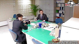 Petite asian 18yo teen get anal gangbang after school