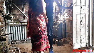 Red Saree Wife Outdoor Blowage ( Official Video By Villagesex91)