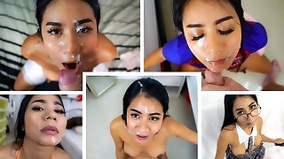 Thai Girls Hottest Facial Compilation