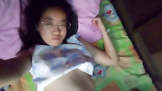 Asian ultra-cute girl a home alone 312