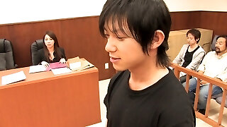 The suspect controls to fuck his wife in court to show his innocence The suspect controls to fuck his wife in court to show his innocence