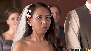 Hot ass bride Killa Raketa drops her panties to ride a rock-hard dick Hot ass bride Killa Raketa drops her panties to ride a rock-hard dick