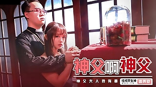 Hot Asian Ultra-cute Amateur Secretly Loses Her Tight Pussy Chastity To Her Priest